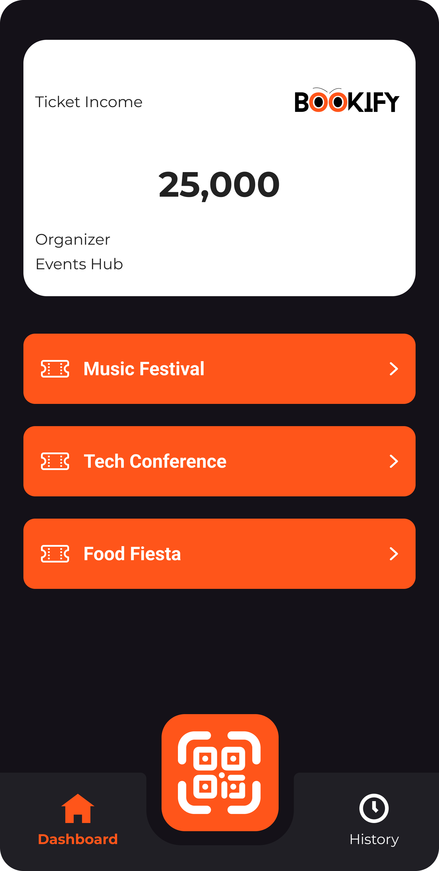 Bookify ticket scanning app